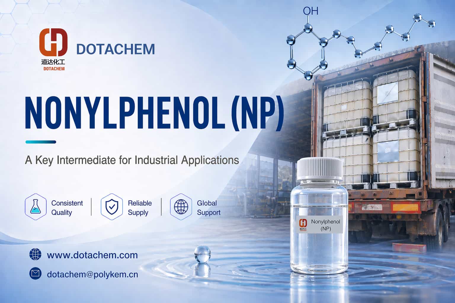 Dotachem Nonylphenol (NP): peamine vaheühend tööstuslikeks rakendusteks