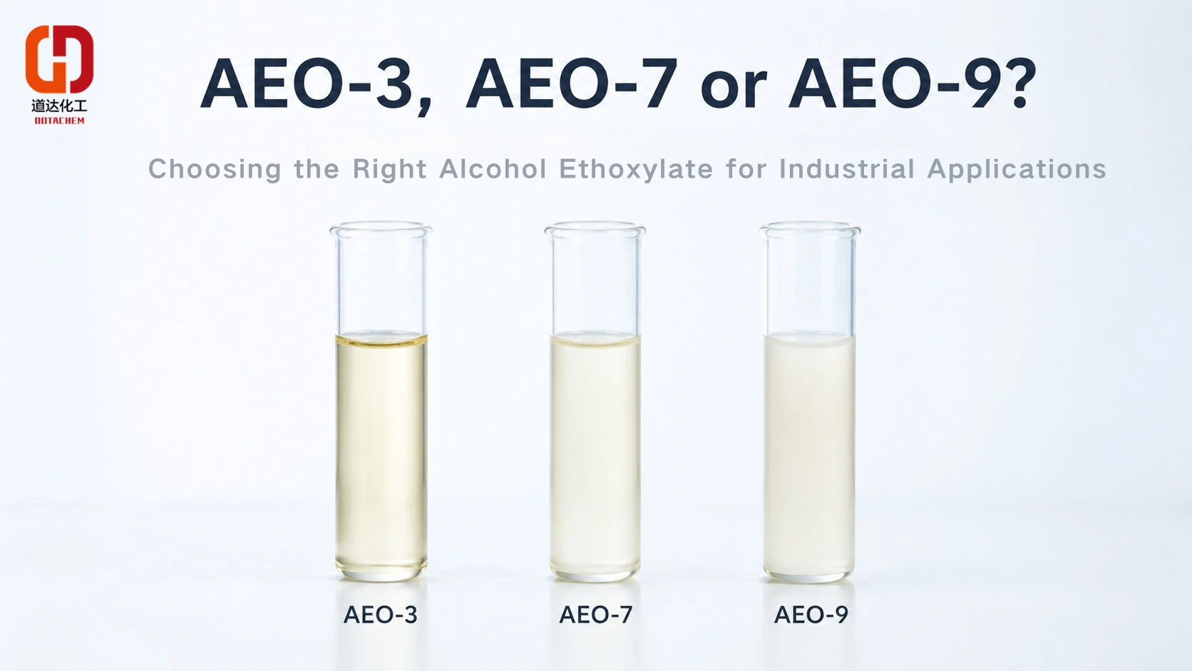 AEO-3, AEO-7 või AEO-9? Tööstuslikuks kasutamiseks sobiva alkoholietoksülaadi valimine